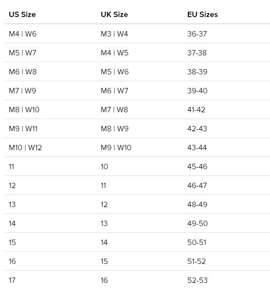 Size Chart Image