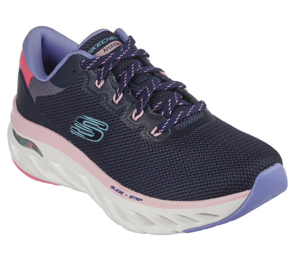 Skechers Ladies Arch Fit Glide-Step - Highlighter Walking Shoes