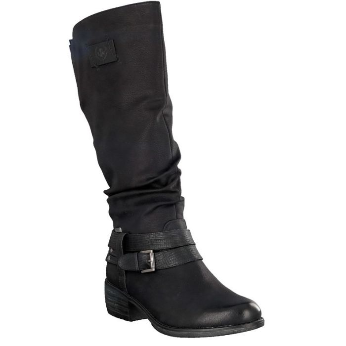 RIEKER 93158 Waterproof Tall Boot in Black
